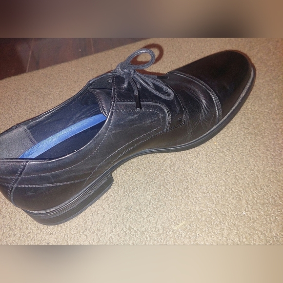 Florsheim Men Black Leather Oxford Shoes Timeless Design, Great Condition main image 7